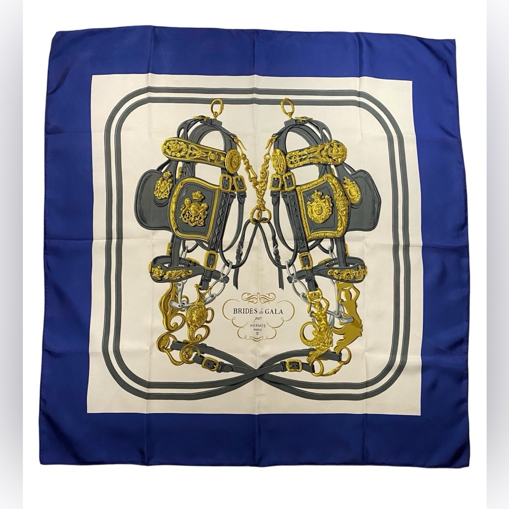 Hermes Vintage Scarf Brides De Gala Hugo Grygkar Carre 90